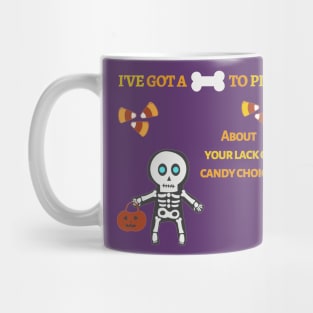 Halloween Trick or Treat Skeleton Mug